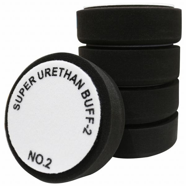 5枚セット【Φ150/中細目】スポンジ ウレタン バフ 厚み/50mm 電動 ポリッシャー マジックテープ 磨き 研磨 掛け 15cm 150mm
