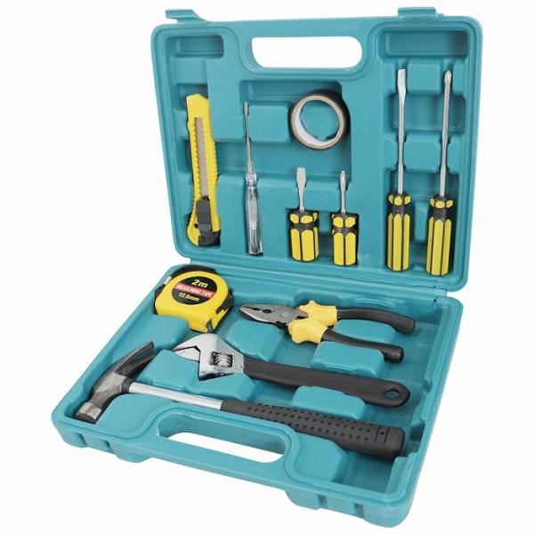 備えて安心、充実の11点の工具セットです。軽量・コンパクトなのでご家庭・事務所の常備工具として便利で、家具の組み立てや住まいのメンテナンスに最適です。●工具はバナジウムやクロム鋼でできているので、耐久性・耐食性に優れています。●プラスチック...