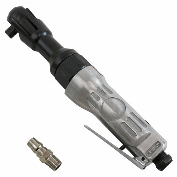ボルトやナットの脱着作業をスピーディーに！スタンダードタイプのエアラチェットレンチです。ミニタイプでは届かなかった箇所へのアクセスが容易な長めのリーチが特徴です。最大トルクも81Nmとスタンダードタイプならではの仕様です。差込角：3/8（9...