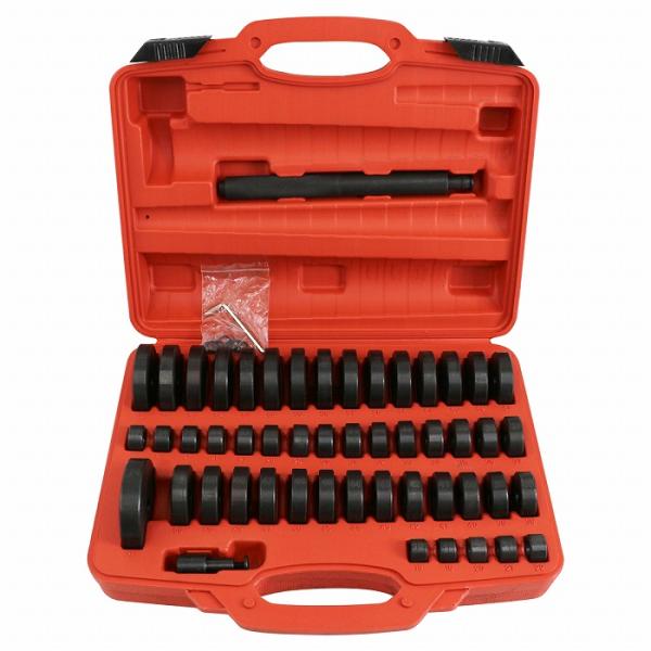 ・油圧プレス使用時のベアリングの圧入、オイルシールの圧入、　 ブッシュの圧入に使えるアタッチメントセットです。・全49サイズのフルセット！外径は18mmから65mmまで1mm刻み&amp;74mmです。・ケース付きで持ち運びにも便利！はめ込...