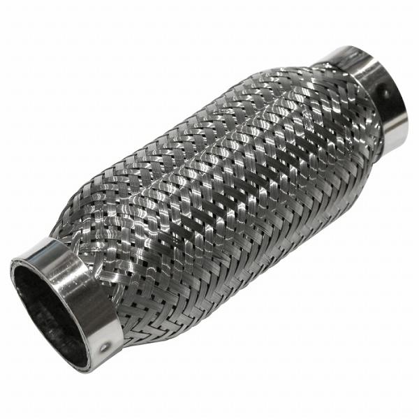 汎用 43×160mm フレキシブル ステンレス メッシュ パイプ マフラー 補修 排気 漏れ ジャバラ 蛇腹 自作 修理 ワンオフ 43φ