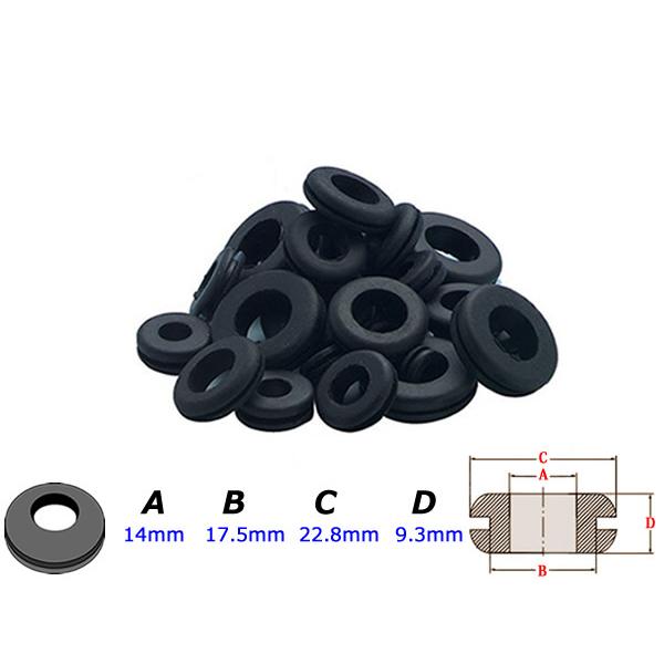 ラバーグロメット 30個セット配線穴をエッジ部からの振動や摩擦の熱により、 ケーブル皮膜が剥がれたり削れるのを防ぐ為です。 貫通部断面部分やケーブル被膜を保護し、断線やショート等の トラブルから電装品を守ります。