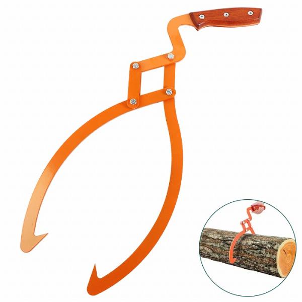 丸太トング リフティングトング　ログリフティングトング丸太や薪を掴んで積み上げたり、持ち運ぶ作業などに最適です。持ち上げる力を挟む力に変換することにより、丸太を簡単に持ち上げることが出来ます！●大型の爪で丸太をしっかり掴むことが可能です。屈...