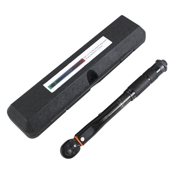 バイクのタイヤ交換やメンテナンスに最適！5-25Nm（ニュートン・メートル）のトルクレンチになります。ボルトやナットの所定のトルク値での正確な締め付け作業が可能です。●1/4インチ(6.35mm)の四角ヘッドでソケットを滑らず固定します。●...