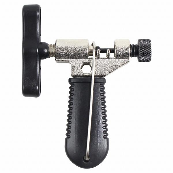 自転車のチェーンの取り外し・取り付けが簡単に行える専用工具です。7-11速チェーンまで対応しており、チェーンフックと予備ピンも付属しております。すべて本体に収納できるので紛失しづらく、コンパクトに持ち運べます。【セット内容】自転車用チェーン...