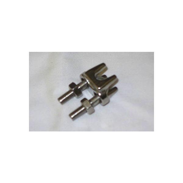 ●ワイヤーロープ・ステンレスロープの端末加工に使用します。●鋳物製クリップは重負荷のかかる場合は使用できません。●重荷重のかかる場合は鍛造製をご使用下さい。