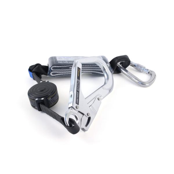 他サイト： ハーピー アルミ巻取シングルランヤード HP-1L-AUTO 胴ベルト型一種 軽量 620gの商品画像