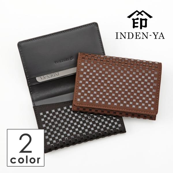 印傳屋（INDEN-YA） 名刺入れ 9906 いにしえ 名刺入C メンズ 甲州印伝