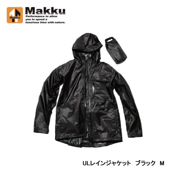 Makku マック ULレインジャケット ブラック M AS-30 Makku マック ULレインジャケット ブラック M AS-30