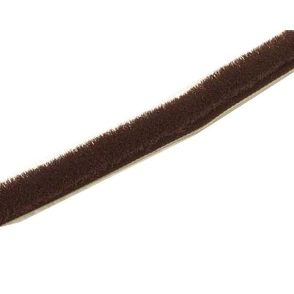 すき間モヘアシール 隙間テープ 100m巻 ベース幅 9mm ブラシ全高 9mm ブラウン