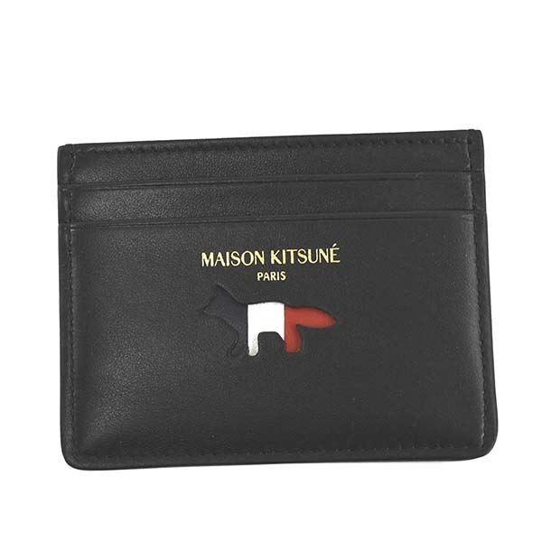 Maison Kitsune メゾンキツネ カードケース Aulc0003 Bk Black Aogu Or Ug