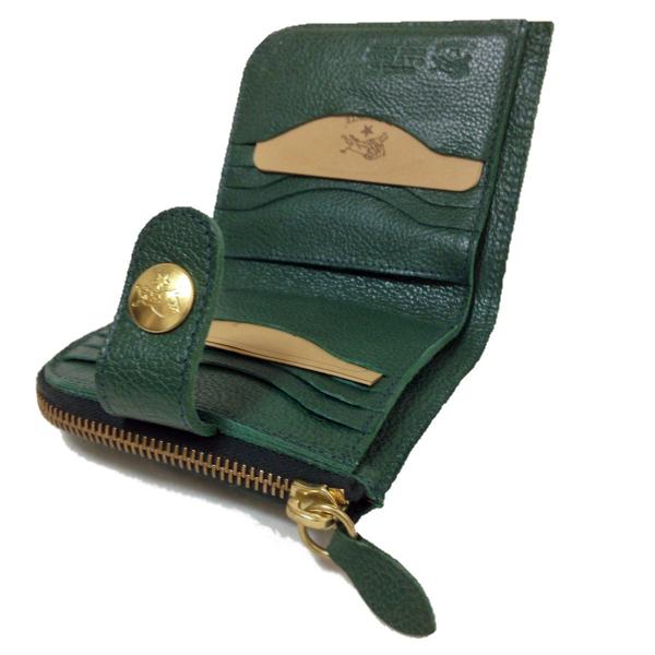 プレゼントを選ぼう イルビゾンテ 二つ折り財布 緑 グリーン 折り財布 Slcp Lk