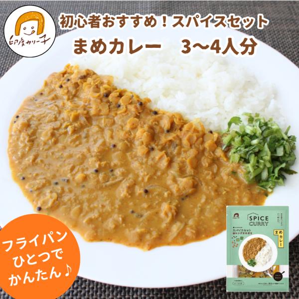 【まめカレー初心者おすすめ】SPICE CURRY まめカレー 豆付き スパイスセット 3 〜4人分