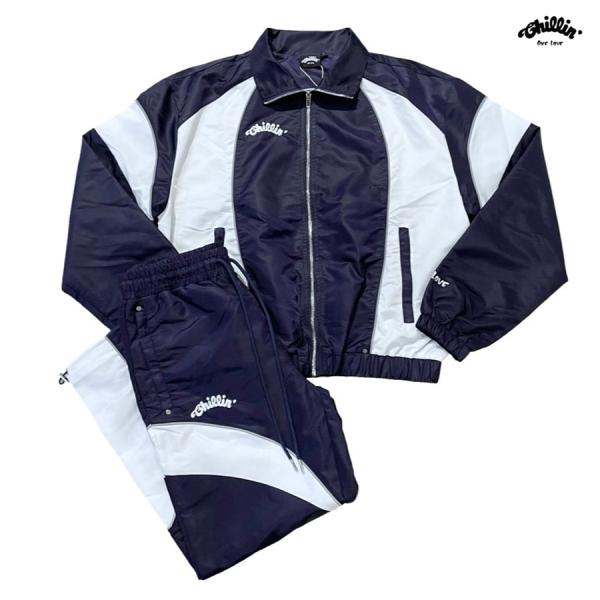 CHILLIN ナイロン セットアップ CHILLIN' チリン セットアップ ナイロンセット 上下セット