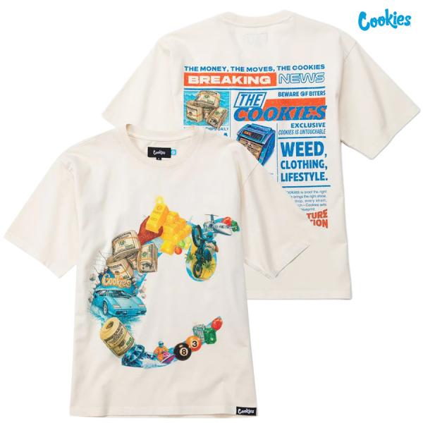 COOKIES クッキーズ Tシャツ ショートスリーブ T-SHIRTS NEW MONEY BIG C OVERSIZED KNIT Tシャツ