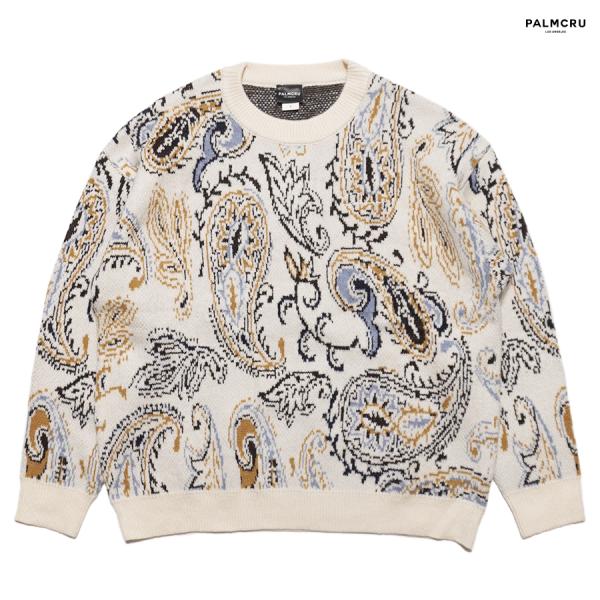 【極美品】レオナール ウールシルク総柄ペイズリー柄ニット長袖薄手 XL 極美品レオナール ウールシルク総柄ペイズリー柄ニット長袖薄手 XL