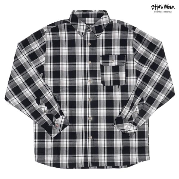 SHAKA WeAR（シャカウェア） シャカ フランネルシャツ 長袖 ロング