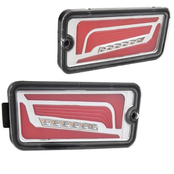 S500P S510P ハイゼットジャンボ 前期 LEDテールランプ 左右セット クリア シーケンシャルウインカー ハイフラ抵抗付