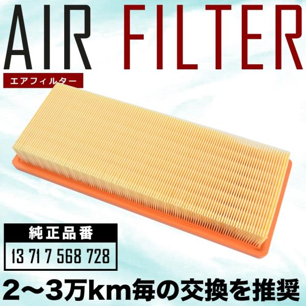 BMWミニ/MINI R55/R56/R58/R59 3ドア/5ドア/クラブマン/クーペ/ロードスター エアフィルター エアクリーナー 2010.04- クーパ