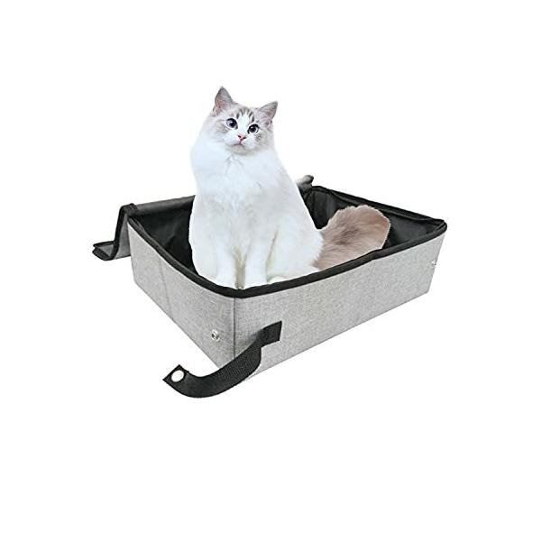 猫 トイレ ポータブル トイレ 防水 水洗い 猫壱 キャット 折り畳み 猫トイレ 持ち運び 旅行 携帯 猫用トイレ用品 おしゃれ おすすめ 人気 ペット トイレ にゃんこの生活 通販 折りたたみ式猫便座ポータブル旅行ペット猫用ねこ砂用ボックス屋外防水トイレ