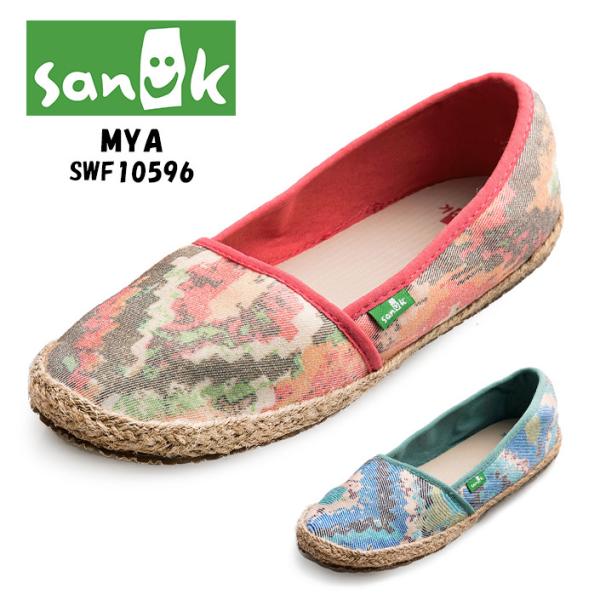 50%OFF �X���b�|�� ���f�B�[�X SANUK �T�k�[�N MYA �}�C�A SWF10596 �V���[�Y �X���b�v�I��