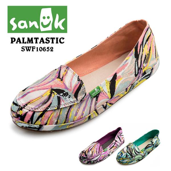 50%OFF �X���b�|�� ���f�B�[�X SANUK �T�k�[�N PALMTASTIC SWF10652 �V���[�Y �X���b�v�I��