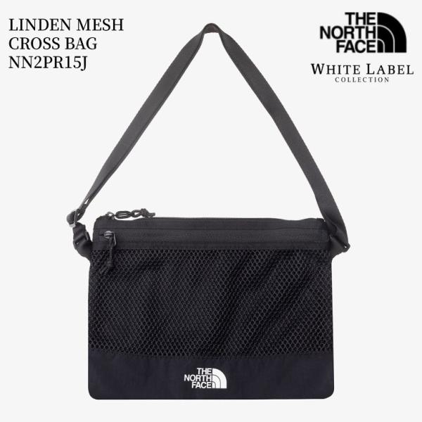 ザ ノースフェイス THE NORTH FACE ショルダーバッグ LINDEN MESH CROSS BAG リンデン メッシュ クロス バッグ NN2PR15J BLACK ホワイト レーベル 韓国限定
