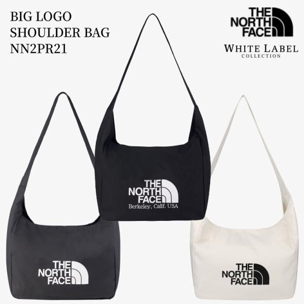 ザ ノースフェイス THE NORTH FACE ショルダーバッグ BIG LOGO SHOULDER BAG ビッグ ロゴ ショルダー バッグ NN2PR21 BLACK CREAM ホワイト レーベル 韓国限定