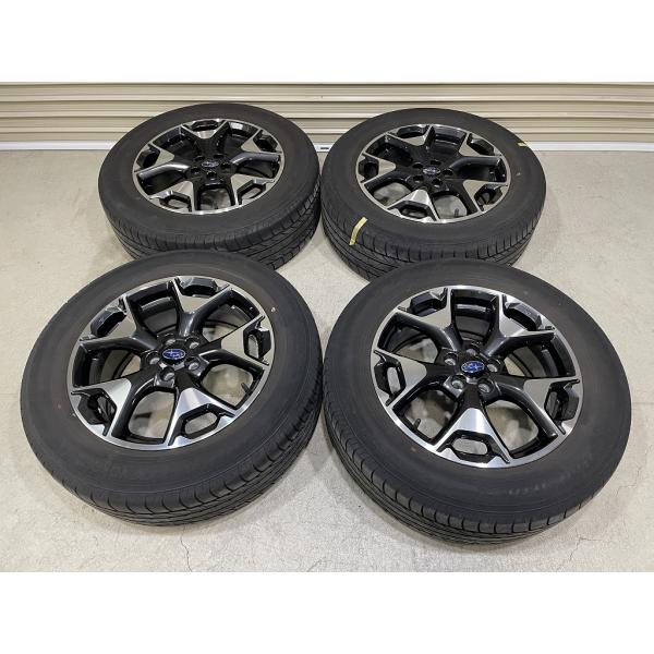 ガリ傷無し 溝あり スバル GT系 XV 純正 17インチ 7J +55 PCD100 5H YOKOHAMA BluEarth E70 225/60R17 4