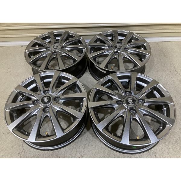 MANARAY Deplex15インチ アルミホイール 4本セット MANARAY SPORT ES 14インチ 4.5J +43 PCD100 4H 4本セット N-BOX