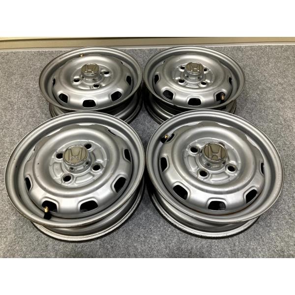 ホンダ　アクティ　純正　ホイール　タイヤ　４本　12インチ　ホイールキャップ付 ホンダ アクティ 純正 スチールホイール センターキャップ付 12インチ