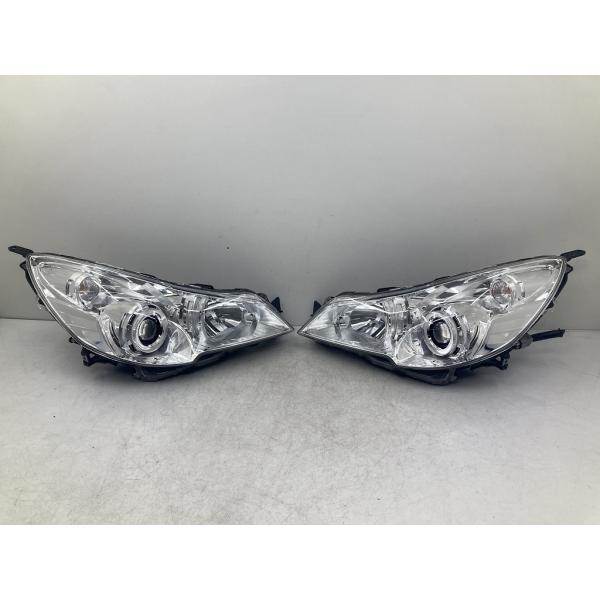 美品 割れ無 点灯OK BM9 前期 レガシィ 純正 HID ヘッドライト 左右