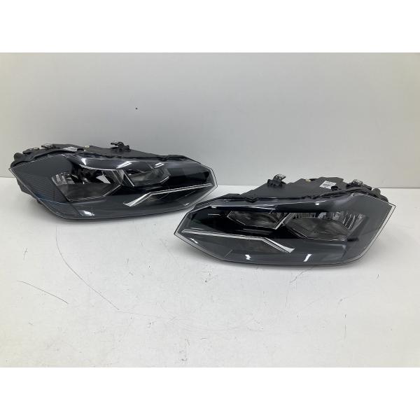 良品 割れ無 VW フォルクスワーゲン AWCHZ ポロ 純正 ハロゲン ヘッド
