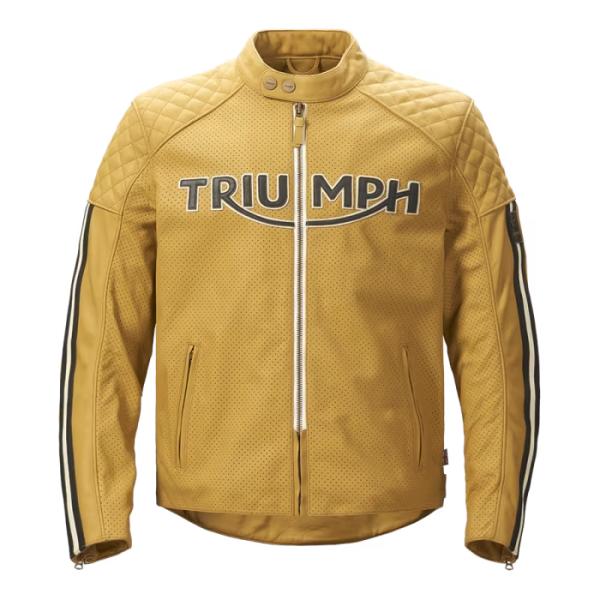 TRIUMPH トライアンフ　ライダーズジャケット TRIUMPH トライアンフ 純正品 Braddan Air Race Jacket GOLD MLES24006