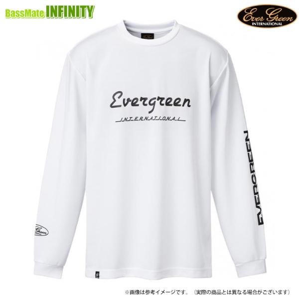 ●エバーグリーン EVERGREEN　E.G.ドライロングTシャツ Fタイプ (ホワイト) 【メール便配送可】 【まとめ送料割】【26swsp】