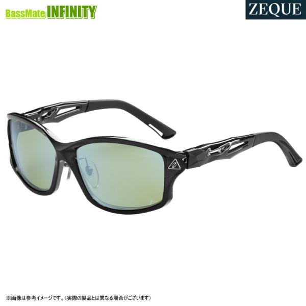 ●ゼクー Zeque　ステルス F-1924 クリアブラック(イーズグリーン/ブルーミラー) ○ゼクー Zeque ステルス F-1924 クリアブラック(イーズグリーン