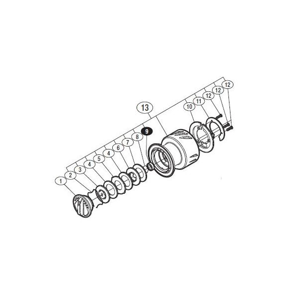 シマノ（SHIMANO） ○シマノ 13ステラSW 4000XG(030627)用 純正標準