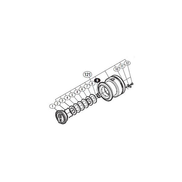 シマノ（SHIMANO） ○シマノ 12エクスセンス CI4＋ C3000HGM(030054)用