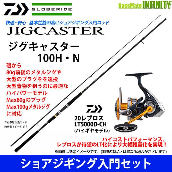 ショアジギング入門セット】○ダイワ 21 ジグキャスター 100H・N＋  