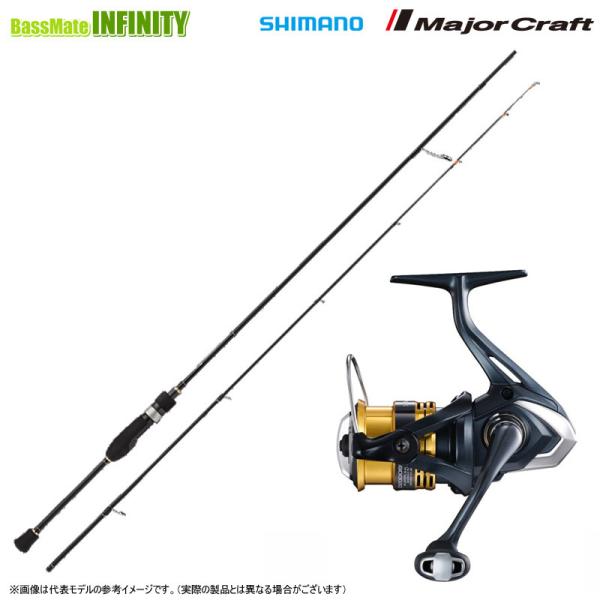 【アジング入門セット】●メジャークラフト　鯵道 アジドウ 1G AD1-S622L＋シマノ　22 サハラ C2000SHG Major Craft（メジャークラフト） 【アジング入門セット】【今なら
