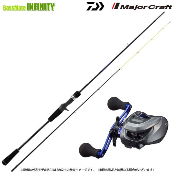 【イカメタル(ベイト)入門セット】●メジャークラフト　25 ソルパラ イカメタル SPJIM-B632H＋ダイワ　ライトゲーム X IC 150-DH (右ハンドル)