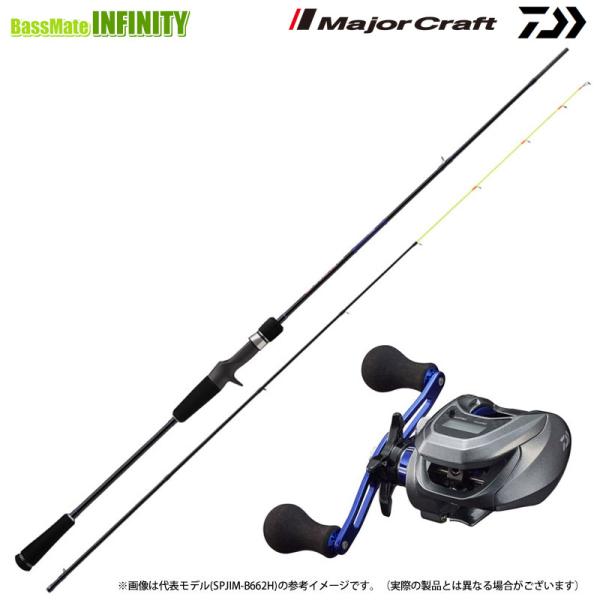 【イカメタル(ベイト)入門セット】●メジャークラフト　25 ソルパラ イカメタル SPJIM-B5102M＋ダイワ　ライトゲーム X IC 150-DH (右ハンドル)