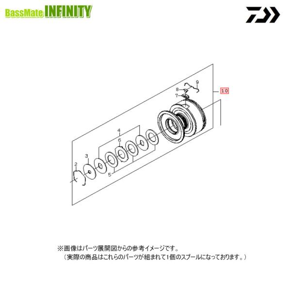 ●ダイワ　22 カルディア SW 5000D-CXH(4550133165733)用 純正標準スプール (部品コード6M283501)　【キャンセル及び返品不可商品】 DAIWA（ダイワ） ○ダイワ 22 カルディア SW 5000-CXH(4550133361562