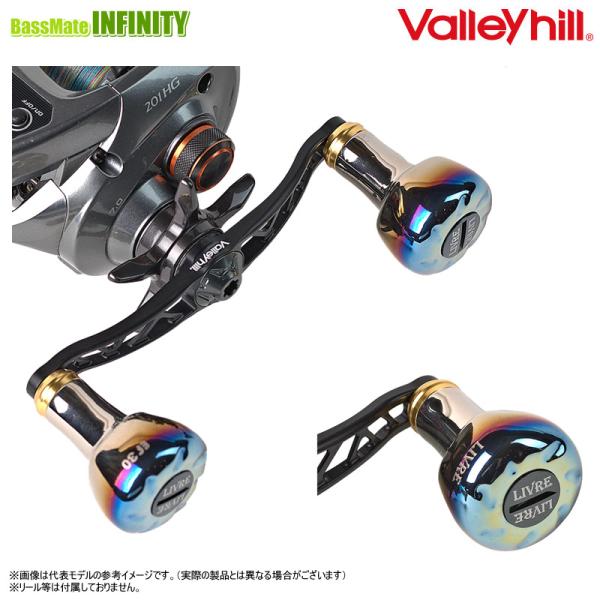 ●バレーヒル×リブレ　フェザー100 G-ブラック (ダイワ右用) 【メール便配送可】 Valleyhill（バレーヒル） ○バレーヒル×リブレ フェザー100 G
