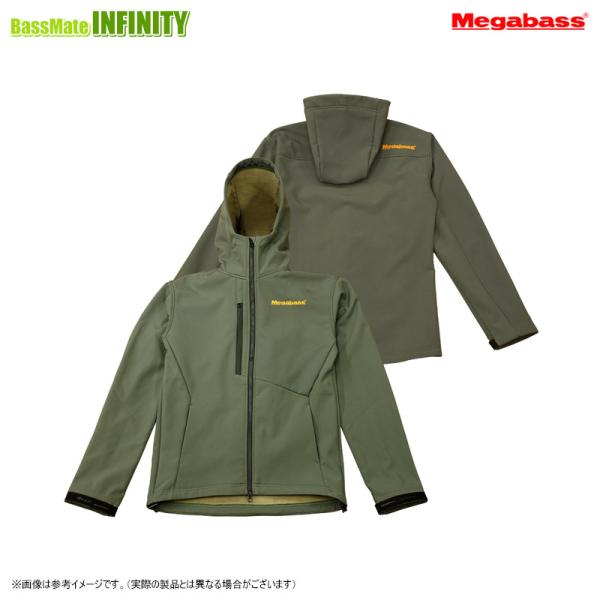 ✨未使用タグ付✨メガバス ブローアタックフーディー オリーブ XL 高機能ウェア Megabass（メガバス） ○メガバス ブローアタックフーディー オリーブ
