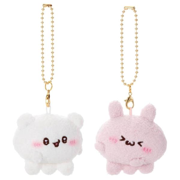 【送料無料】らぶいーず なかよしボールチェーンマスコット すもっぴとぴょんちー ぬいぐるみ幅約12cm
