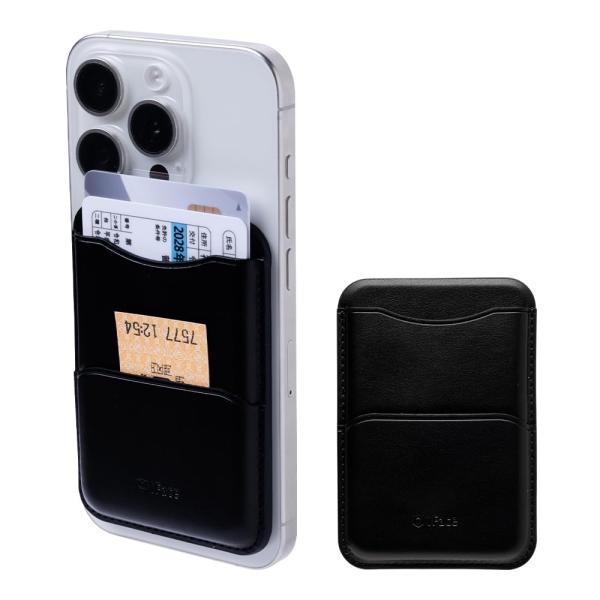 他サイト： 【送料無料】【パッケージ不良】iFace MagSynq カードウォレット MagSafe 対応 (ブラック)の商品画像