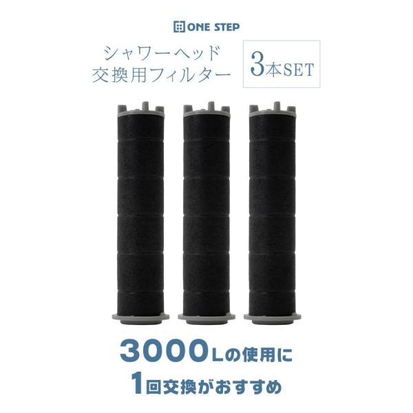 シャワーヘッド 専用フィルター 交換用 3本セット 節水 ナノバブル 節水増圧 増圧 美肌 塩素除去 ミスト