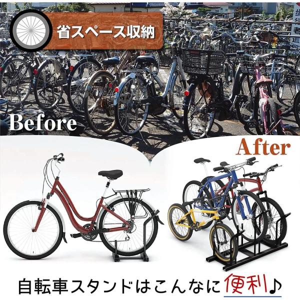 �T�C�N���X�^���h ���]�ԃX�^���h ���b�N �����ɋ��� ��� ���]�� �|��Ȃ� �g�ݗ��Ď� �Œ�ł��� �d�ʂ��� �Y���ɂ��� ���ւ������� ���]�Ԓu���� �P��p ���i�摜3