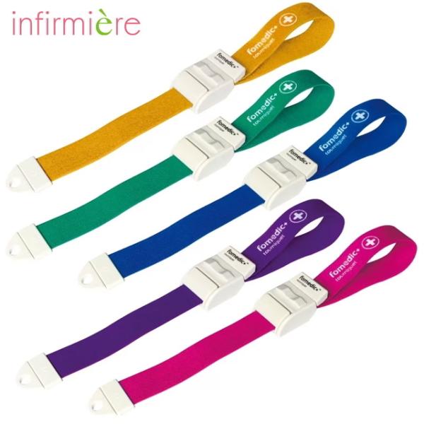 患者さんに配慮できて白衣に映える駆血帯ワンタッチで着脱ができます。体にくい込みにくい2.5cmのバンド幅。緩めることが簡単にできるリリースボタン。【ワンタッチ式】※皮膚の挟み込みに注意してください。●素材/バックル: プラスチック、バンド:...